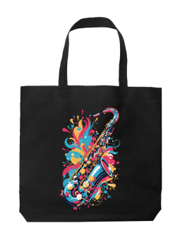 Torba Kolorowy Saksofon - HiPanda! Śmieszne prezenty z Nadrukami ?