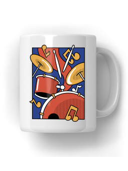 Kubek Kolorowa Perkusja - HiPanda! Śmieszne Prezenty z Nadrukami ?