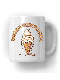 Kubek Środa Dzień Loda - HiPanda! Śmieszne Prezenty z Nadrukami ?