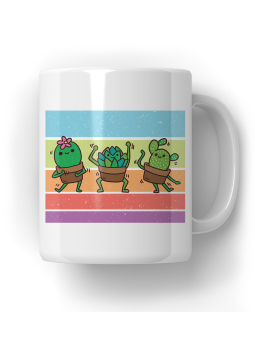 Kubek Tańczące Kaktusy - HiPanda! Śmieszne Prezenty z Nadrukami ?