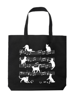 Torba Koty Na Pięciolinii - HiPanda! Śmieszne prezenty z Nadrukami ?