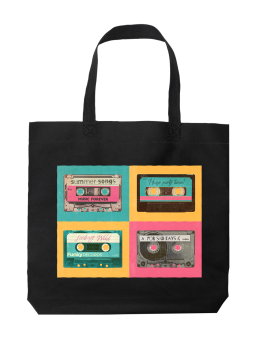 Torba Retro Kasety - HiPanda! Śmieszne prezenty z Nadrukami ?