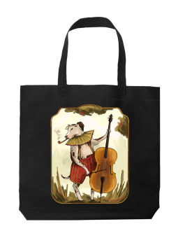 Torba Pies Grający Na Wiolonczeli - HiPanda! Śmieszne prezenty z Nadrukami ?