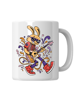 Kubek Zając z Gitarą - HiPanda! Śmieszne Prezenty z Nadrukami ?