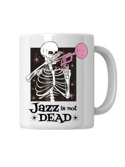Kubek Szkielet Jazz Is Not Dead - HiPanda! Śmieszne Prezenty z Nadrukami ?