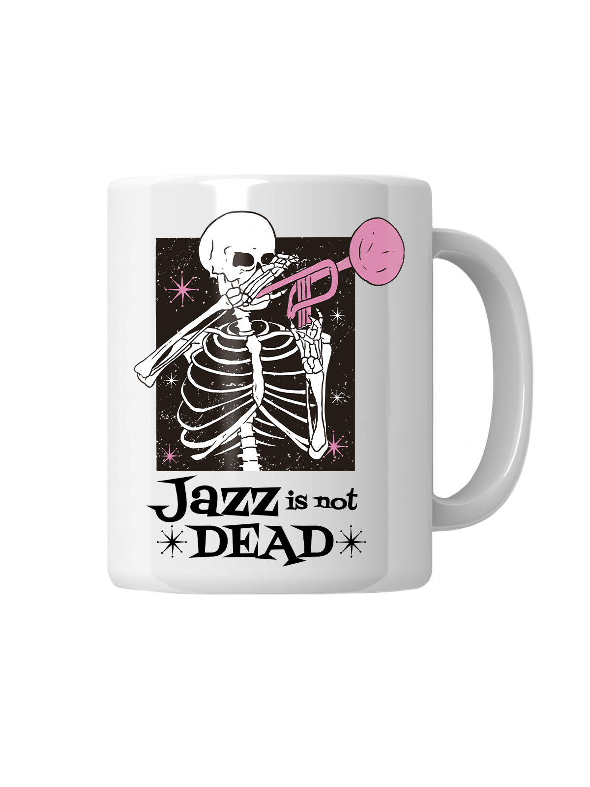 Kubek Szkielet Jazz Is Not Dead - HiPanda! Śmieszne Prezenty z Nadrukami ?