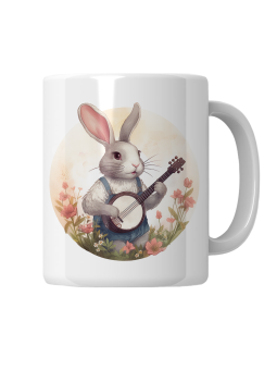 Kubek Zając z Mandoliną - HiPanda! Śmieszne Prezenty z Nadrukami ?