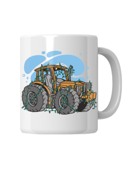 Kubek Świąteczny Ciągnik - HiPanda! Śmieszne Prezenty z Nadrukami ?