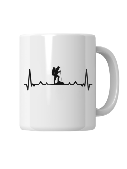 Kubek Górski Heartbeat - HiPanda! Śmieszne Prezenty z Nadrukami ?