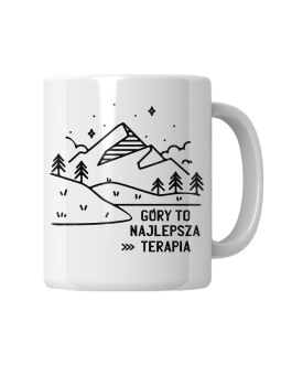 Kubek Góry To Najlepsza Terapia - HiPanda! Śmieszne Prezenty z Nadrukami ?