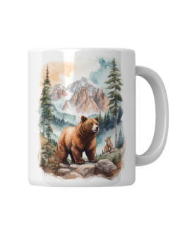 Kubek Niedźwiedź i Lis - HiPanda! Śmieszne Prezenty z Nadrukami ?