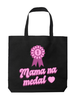 Torba Różowa Mama Na Medal - HiPanda! Śmieszne prezenty z Nadrukami ?