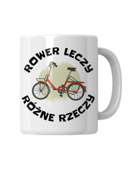 Kubek Rower Leczy Różne Rzeczy - HiPanda! Śmieszne Prezenty z Nadrukami ?