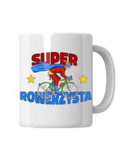 Kubek Super Rowerzysta - HiPanda! Śmieszne Prezenty z Nadrukami ?