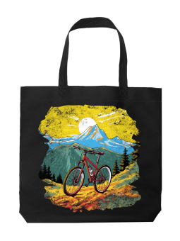 Torba Rower Na Tle Gór - HiPanda! Śmieszne prezenty z Nadrukami ?