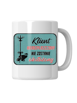 Kubek Klient Nierozpłaszczony - HiPanda! Śmieszne Prezenty z Nadrukami ?