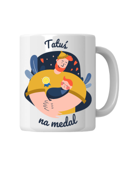 Kubek Tatuś Na Medal - HiPanda! Śmieszne Prezenty z Nadrukami ?
