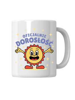 Kubek Oficjalnie Dorosłość - HiPanda! Śmieszne Prezenty z Nadrukami ?