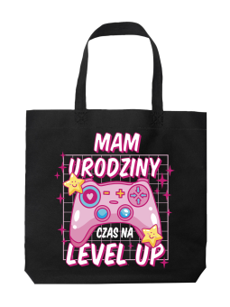 Torba Czas Na Level Up - HiPanda! Śmieszne prezenty z Nadrukami ?