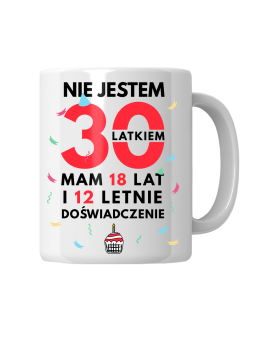 Kubek Nie Jestem [WYBIERZ WIEK] Latkiem - HiPanda! Śmieszne Prezenty z Nadrukami ?