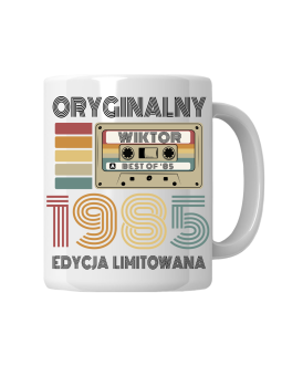 Kubek Kaseta Oryginalny [WYBIERZ ROCZNIK I IMIĘ] Edycja Limitowana - HiPanda! Śmieszne Prezenty z Nadrukami ?