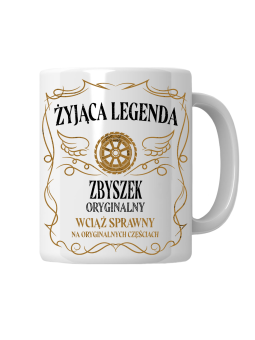 Kubek Żyjąca Legenda [WYBIERZ IMIĘ] - HiPanda! Śmieszne Prezenty z Nadrukami ?