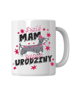 Kubek Jamnik Dziś Mam Urodziny - HiPanda! Śmieszne Prezenty z Nadrukami ?