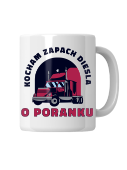 Kubek Kocham Zapach Diesla o Poranku - HiPanda! Śmieszne Prezenty z Nadrukami ?