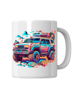 Kubek Kolorowy Samochód Terenowy - HiPanda! Śmieszne Prezenty z Nadrukami ?