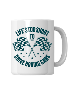 Kubek Life Is Too Short To Drive Boring Cars - HiPanda! Śmieszne Prezenty z Nadrukami ?