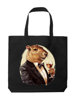 Torba Kapibara z Winem - HiPanda! Śmieszne prezenty z Nadrukami ?