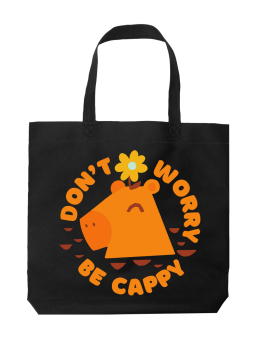 Torba Kapibara Don't Worry Be Capy - HiPanda! Śmieszne prezenty z Nadrukami ?