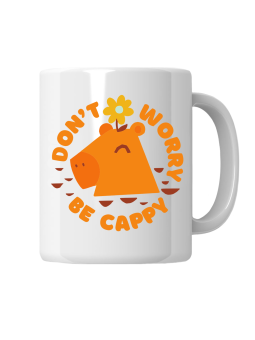 Kubek Kapibara Don't Worry Be Capy - HiPanda! Śmieszne Prezenty z Nadrukami ?