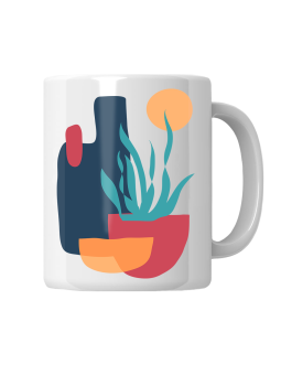 Kubek Abstrakcyjne Rośliny - HiPanda! Śmieszne Prezenty z Nadrukami ?