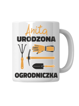 Kubek Urodzona Ogrodniczka [WYBIERZ IMIĘ] - HiPanda! Śmieszne Prezenty z Nadrukami ?