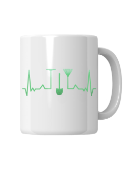 Kubek Ogrodniczy Heartbeat - HiPanda! Śmieszne Prezenty z Nadrukami ?