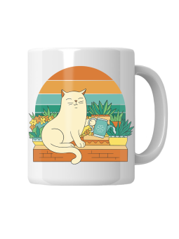 Kubek Kot Ogrodnik - HiPanda! Śmieszne Prezenty z Nadrukami ?