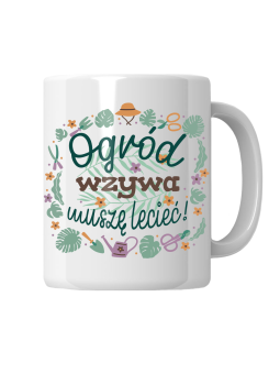 Kubek Ogród Wzywa - HiPanda! Śmieszne Prezenty z Nadrukami ?