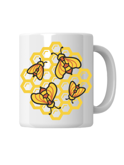 Kubek Cztery Pszczoły - HiPanda! Śmieszne Prezenty z Nadrukami ?