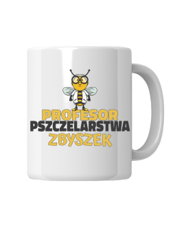Kubek Profesor Pszczelarstwa [WYBIERZ IMIĘ] - HiPanda! Śmieszne Prezenty z Nadrukami ?