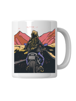 Kubek Dziewczyna Na Motocyklu - HiPanda! Śmieszne Prezenty z Nadrukami ?