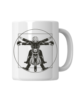 Kubek Vitruvian Biker - HiPanda! Śmieszne Prezenty z Nadrukami ?