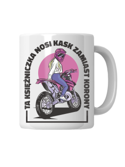 Kubek Ta Księżniczka Nosi Kask - HiPanda! Śmieszne Prezenty z Nadrukami ?