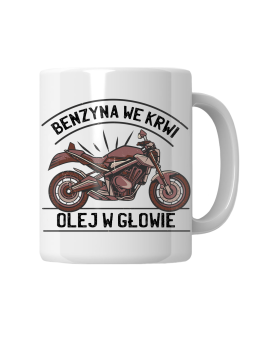 Kubek Benzyna We Krwi Olej W Głowie - HiPanda! Śmieszne Prezenty z Nadrukami ?