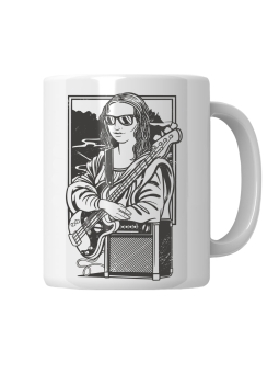 Kubek Mona Lisa z Basem - HiPanda! Śmieszne Prezenty z Nadrukami ?