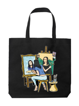 Torba Mona Lisa Autoportret - HiPanda! Śmieszne prezenty z Nadrukami ?