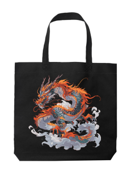 Torba Chiński Smok W Dymie - HiPanda! Śmieszne prezenty z Nadrukami ?