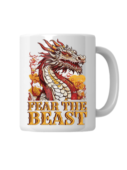 Kubek Fear The Beast - HiPanda! Śmieszne Prezenty z Nadrukami ?