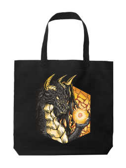 Torba Smok z Kostką RPG - HiPanda! Śmieszne prezenty z Nadrukami ?