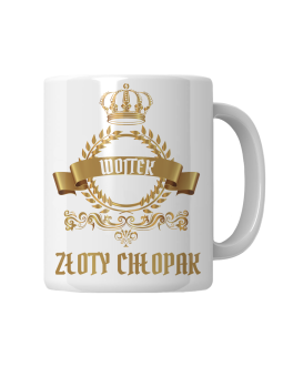 Kubek Złoty Chłopak [WYBIERZ IMIĘ] - HiPanda! Śmieszne Prezenty z Nadrukami ?